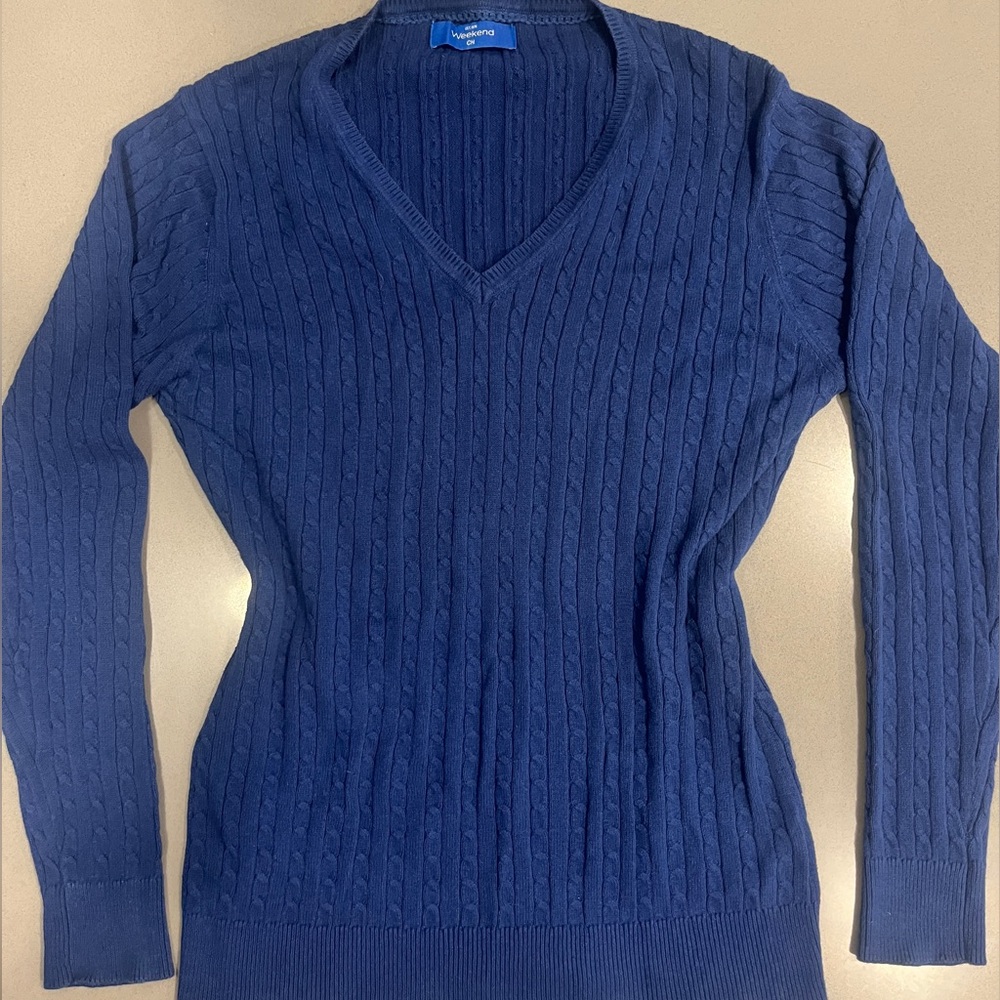 Weekend’s Women's V-Neck Sweater - Darkblue